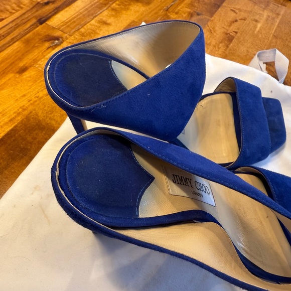 Jimmy Choo Cobalt Blue Hira heels size 37